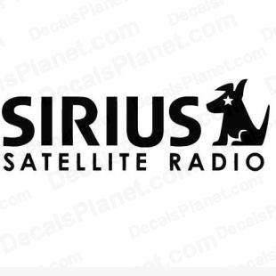 Sirius Radio Logo - Sirius satellite radio logo decal, vinyl decal sticker, wall decal ...