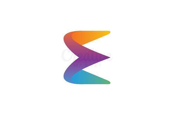Orange Letter E Logo - Letter E Logo Logo Templates Creative Market