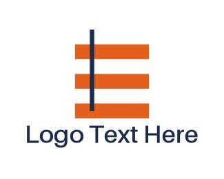 Orange Letter E Logo - Letter E Logo Maker. Create Your Own Letter E Logo