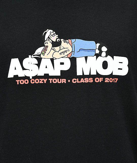 ASAP Mob Logo - ASAP Mob Too Cozy Black T-Shirt | Zumiez.ca