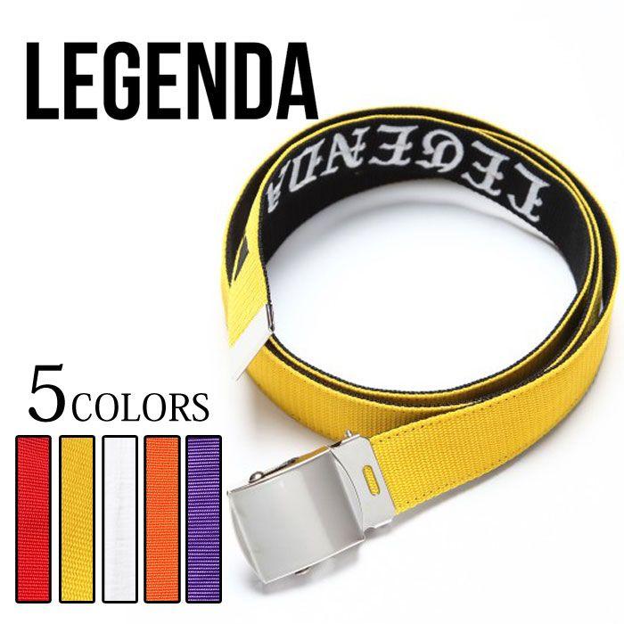 Red White and Yellow Brand Logo - upper gate: LEGENDA LEGENDA LOGO GI belt [LEA221] brand logo