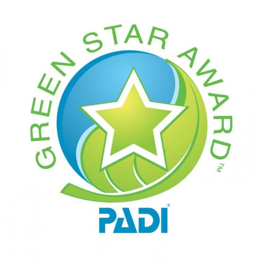 Green Circle Star Logo - PADI Green Star Award