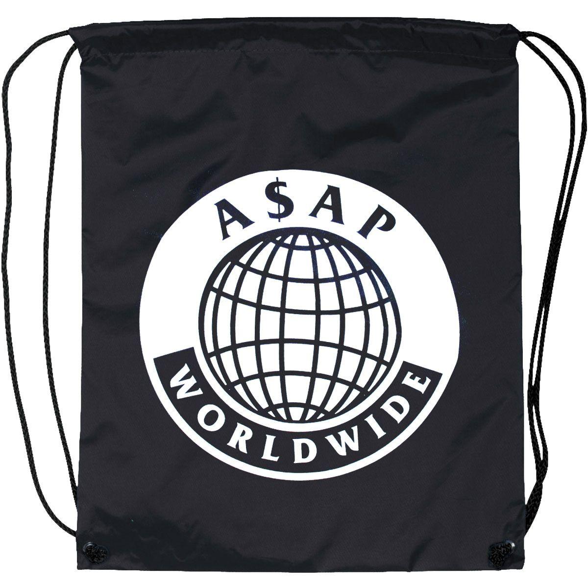ASAP Mob Logo - ASAP Mob Worldwide Drawstring Backpack