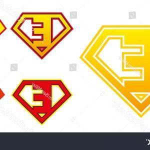 Orange Letter E Logo - Super Hero Logo Letter E Superhero | LaztTweet