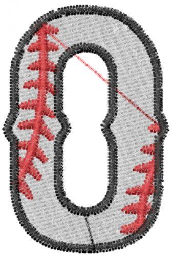Cool Letter O Logo - Sports Embroidery Design: Baseball Letter O from Embroidery Patterns