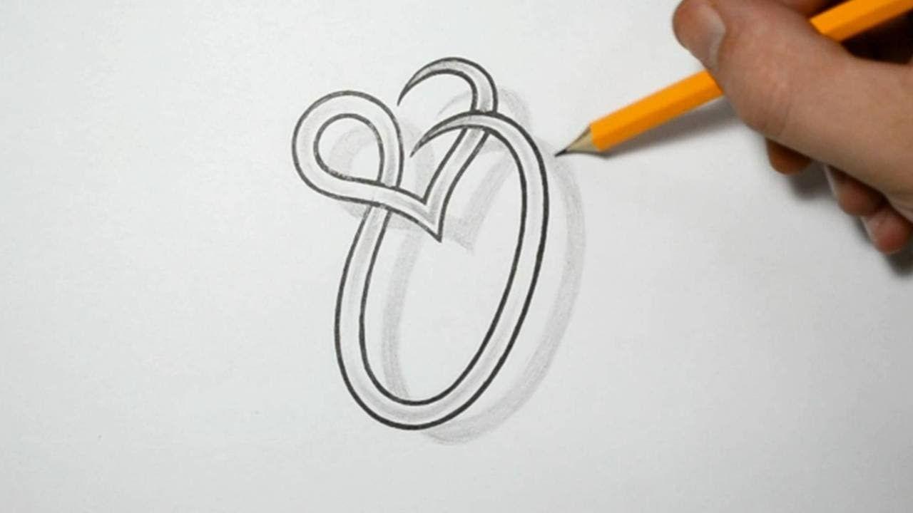 Cool Letter O Logo - Letter O and Heart Combined - Tattoo Design Ideas for Initials - YouTube