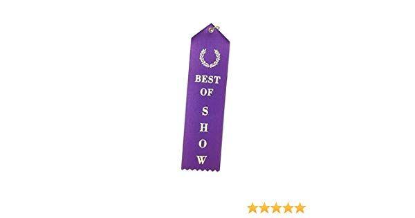 Purple and White w Logo - Amazon.com: Best Of Show (Purple) Award Ribbons w/Card & String