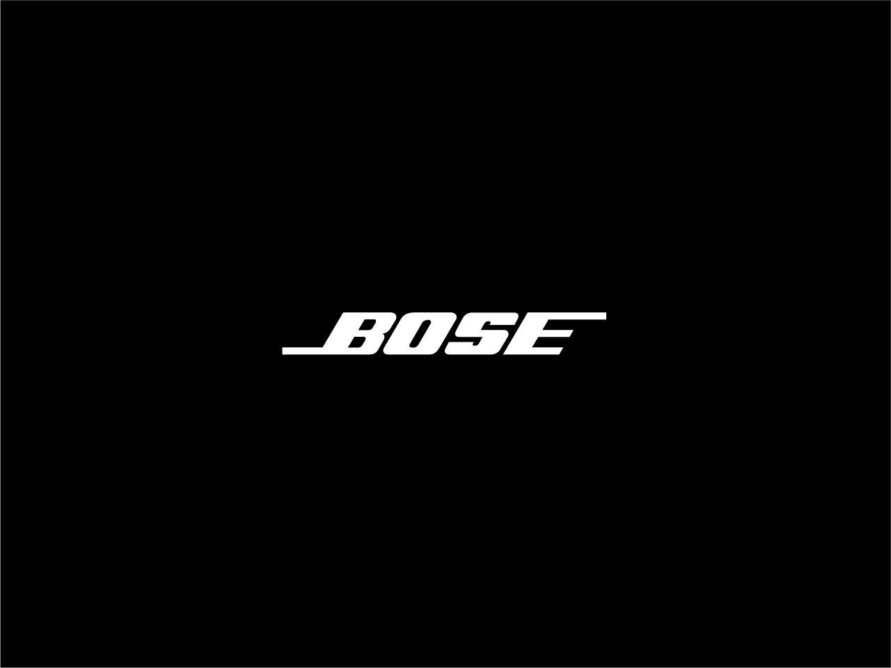 Bose Logo - BOSE Logotype - Similar to Sony's, this logotype is white text ...
