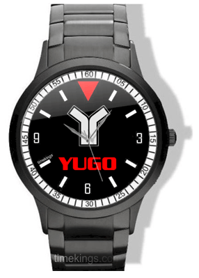 Yugo Logo - Yugo Car Logo Black Steel Watch