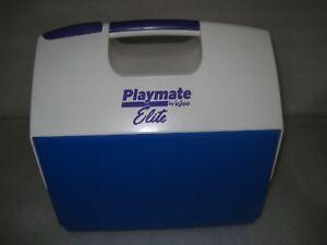 Purple and White w Logo - Vintage Blue Purple & White 16 Quart Igloo Playmate Elite Cooler w ...