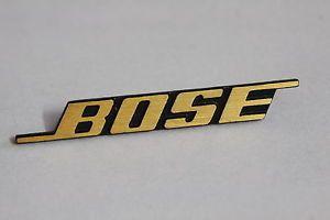 Bose Logo - BOSE Brushed Aluminium Logo Golden Badge 50mm (2