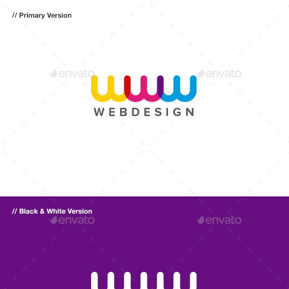 Purple and White w Logo - W Logo Graphics, Designs & Templates from GraphicRiver