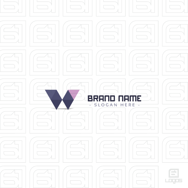 Purple and White w Logo - 61Logos a brand new & unique custom logo design! Letter W Logo