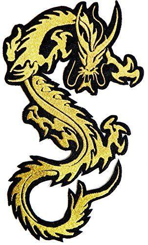 Chinese Dragon Logo - Amazon.com: Chinese Dragon Logo biker Hog Outlaw motorcycle leather ...