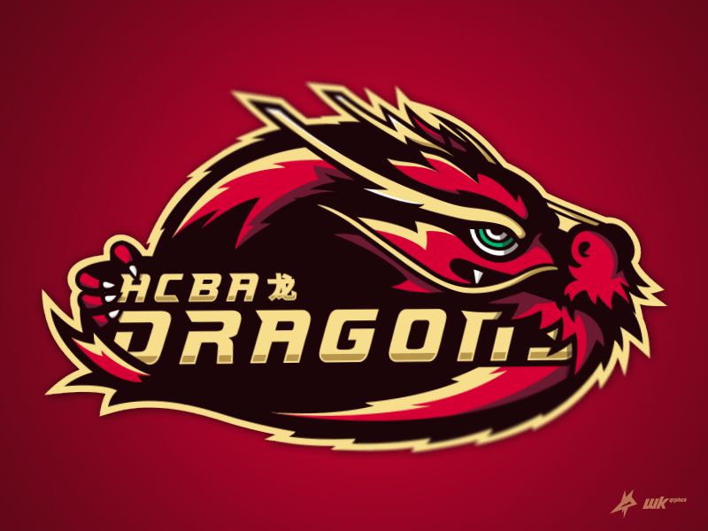 Chinese Dragon Logo - ACBA Dragons Mascot Logo. by José Rey | Dribbble | Dribbble