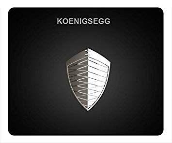 White Rectangle Logo - General Koenigsegg Car Logo 004 Rectangle Mouse Pad By MousePad ...