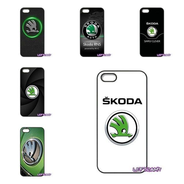 iPhone 4 Logo - Nice Skoda logo Hard Phone Case Cover For iPhone 4 4S 5 5C SE 6 6S 7 ...