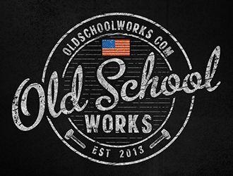 Old School Garage Logo - Old School Works logo design. logos. Logo design, Logos, Logo