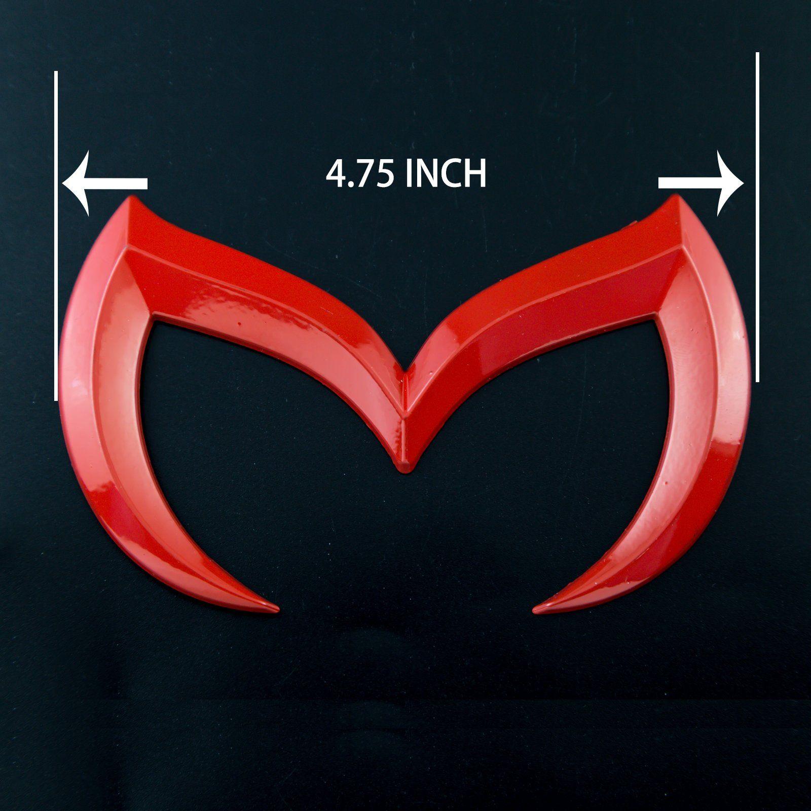 Gold and Red M Logo - Evil M Emblem Logo Badge Decal for Mazda3 6 Mazdaspeed CX 3 5 MX-5 ...