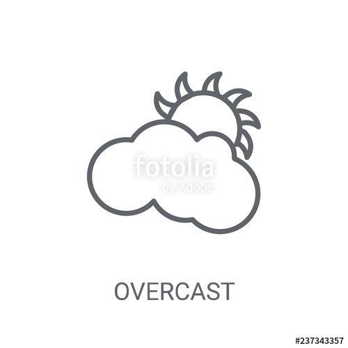 Overcast Logo - Overcast icon. Trendy Overcast logo concept on white background from ...