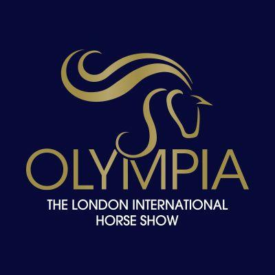 Blue Horse and Driver Logo - Olympia Horse Show - London Horse Show at Olympia