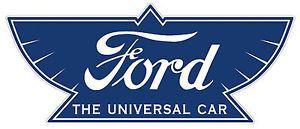 Old School Ford Logo - FORD LOGO METAL SIGN VTG STYLE CAR GARAGE ART HOT ROD RAT STREET OLD ...