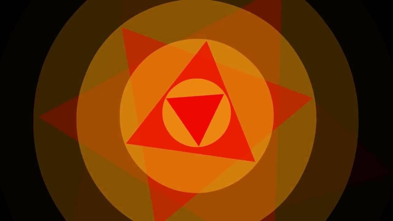 Orange Triangle with Circle Logo - Triangle Circle Loop Animation HD Widescreen