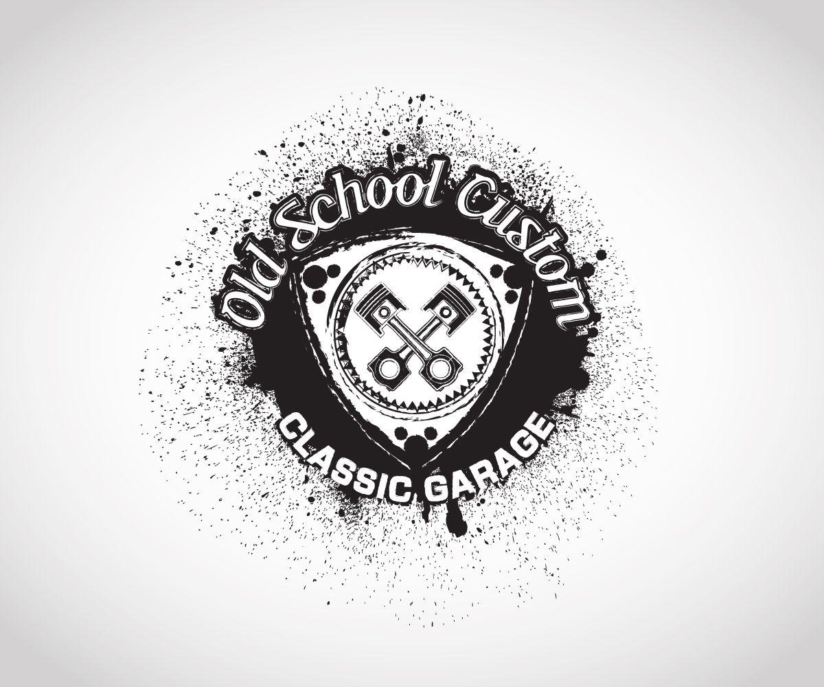 Old School Garage Logo - Bold, Professional, Graphic Designer Logo Design for Old School ...