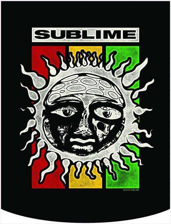 Sublime Logo - Sublime Rasta Sun Backpack with Interchangeable Face