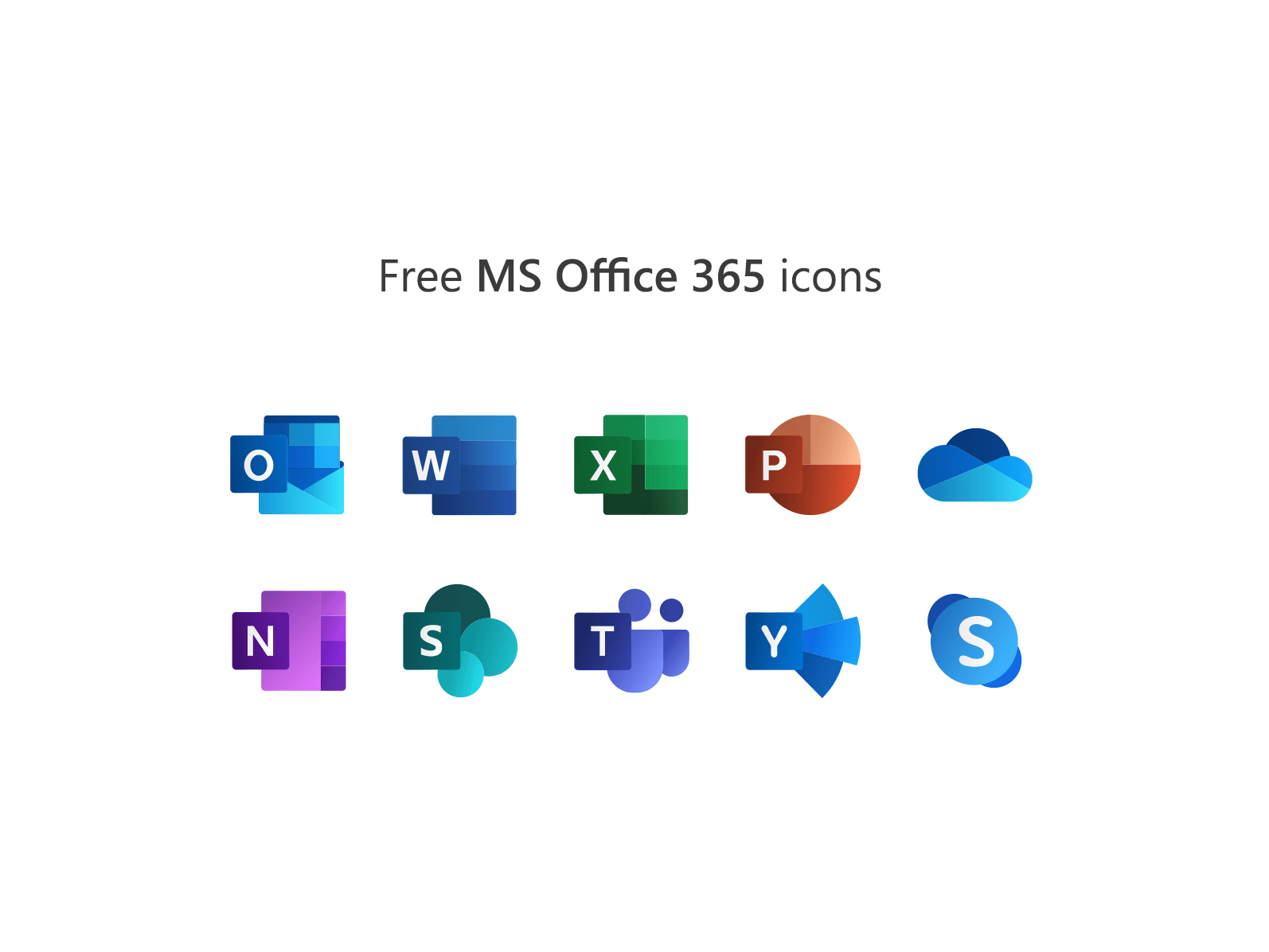 Microsoft Office 365 Application Logo - Free Microsoft Office 365 icons by Mr Boumkil | Dribbble | Dribbble