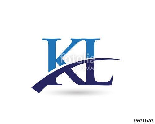 Kl Logo - KL Logo Letter Swoosh Stock Image And Royalty Free Vector Files