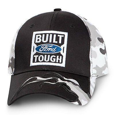 Camo Ford Tough Logo - BUILT FORD TOUGH Black Camo Camouflage Flame Hat - $16.99