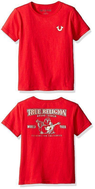Gold and Red M Logo - Tops Shirts And T Shirts 175521: True Religion Boys Branded Logo Tee