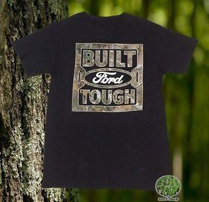Camo Ford Tough Logo - New Ford Realtree Camo Truck Built Tough Logo T Shirt