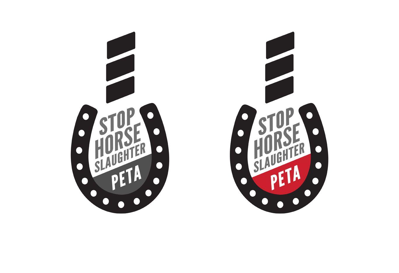 Horseshoe -Shaped Logo - PETA Horse Horseshoe Noose Logo