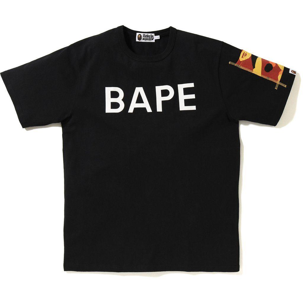 BAPE Gorilla Logo - BAPE 1ST CAMO SLEEVE POCKET TEE MENS | us.bape.com