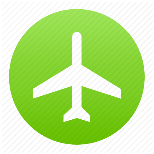 Green Circle and Airplane Logo - Aeroplane, air, aircraft, airplane, flight, green, plane icon