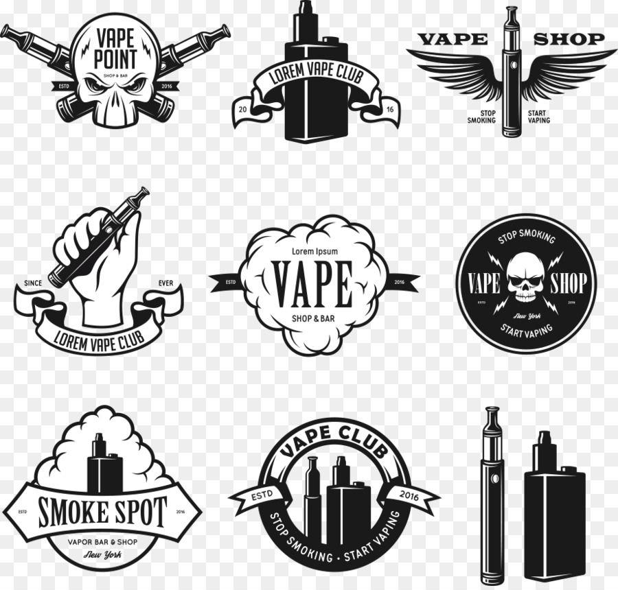 Black Electronic Logo - Electronic cigarette Stock illustration graphy Smoking