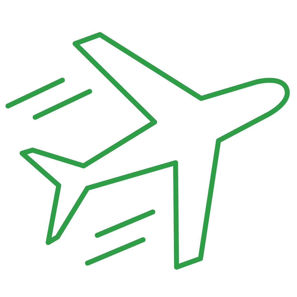 Green Airplane Logo - Your Gateway to Green Travel. San Francisco International Airport