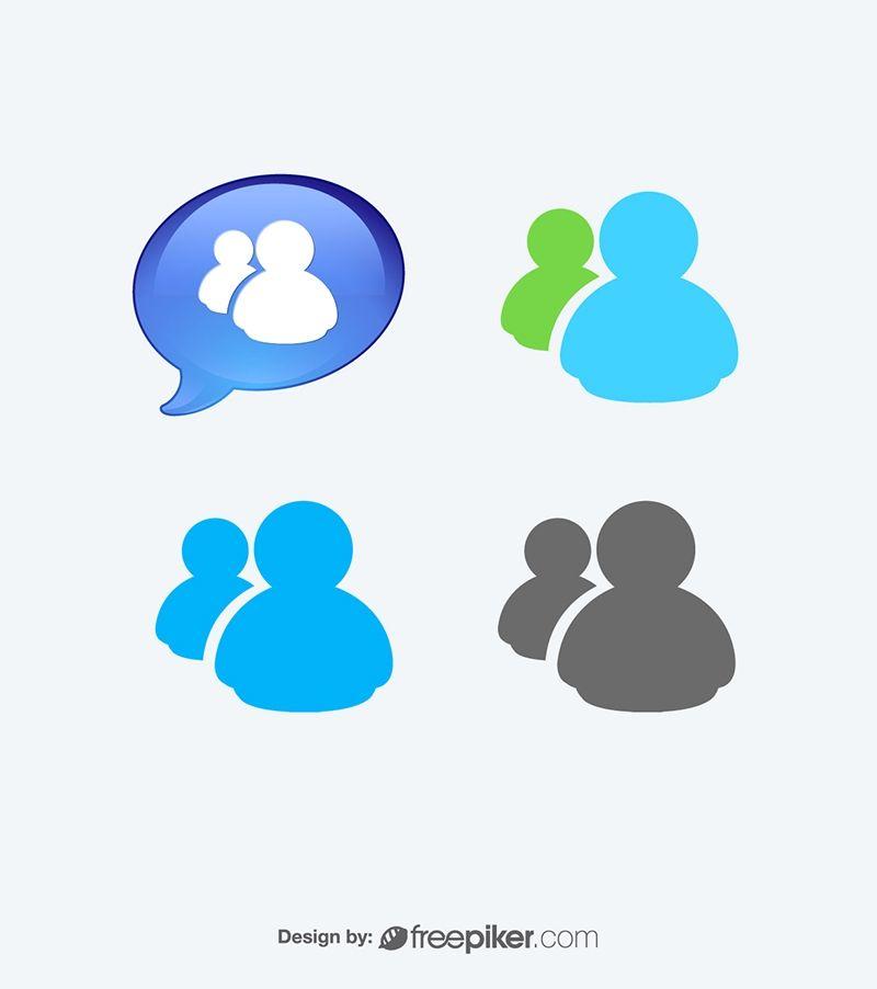 MSN Messenger Official Logo - Freepiker | msn messenger vector icons