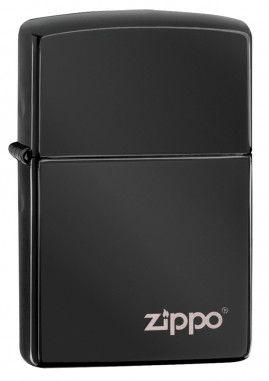 Black Electronic Logo - High Polish Black with Zippo Logo - Official Zippo Shop UK