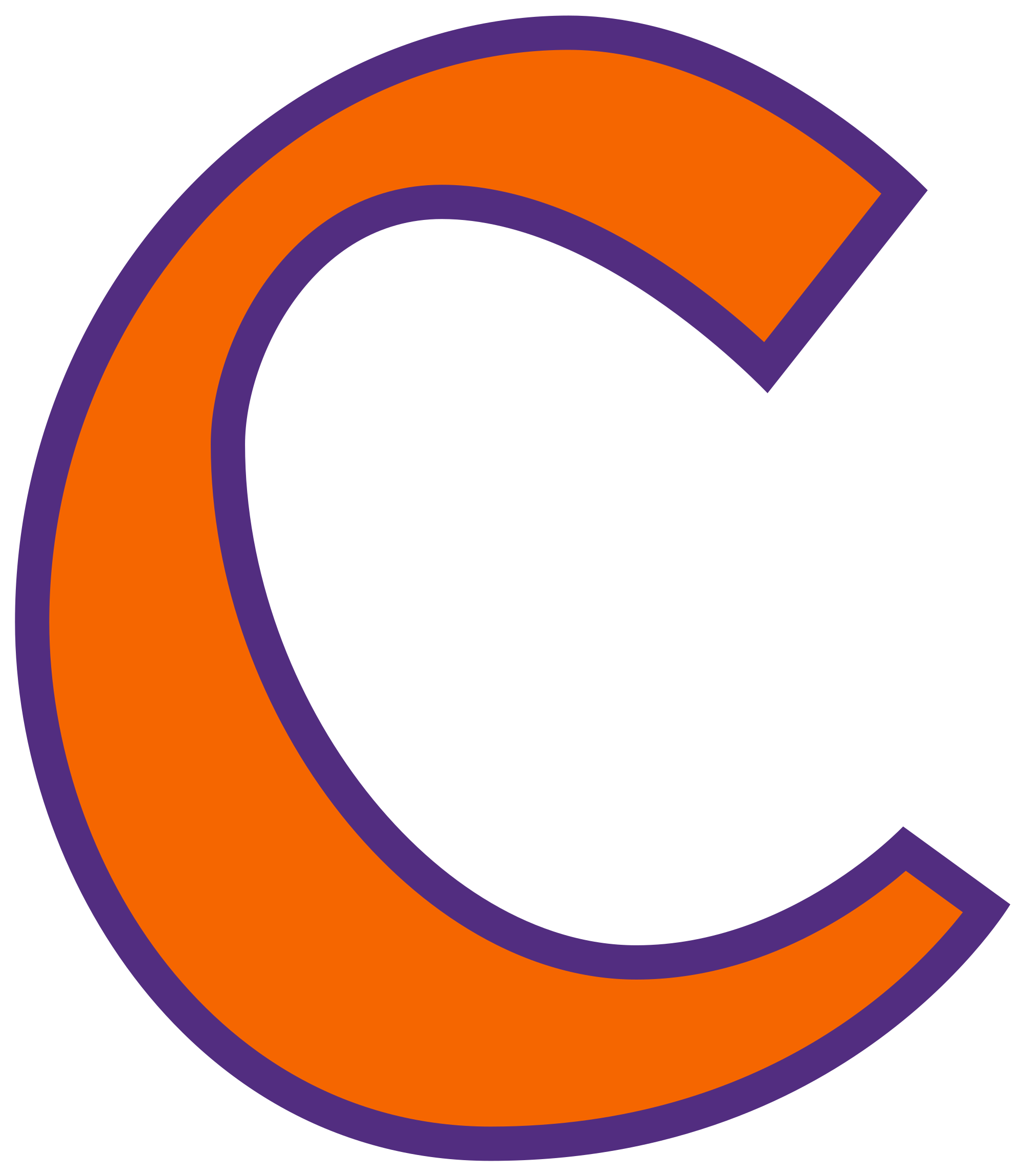 Orange C Logo - File:Clemson Baseball cap logo.svg - Wikimedia Commons
