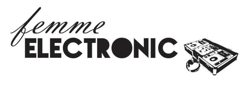 Black Electronic Logo - Femme Electronic