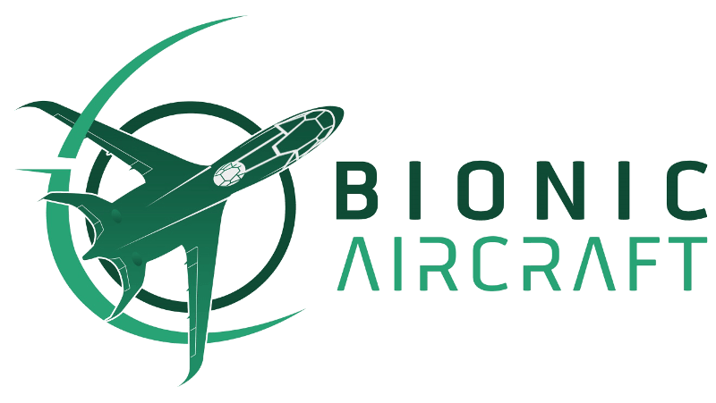 Green Airplane Logo - Bionic Aircraft Project. Increasing resource efficiency of aviation