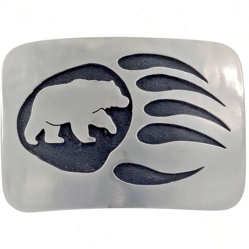 Silver Bear Logo - Silver Bear Paw Belt Buckle 23847 | Alltribes #bearjewelry #bear ...