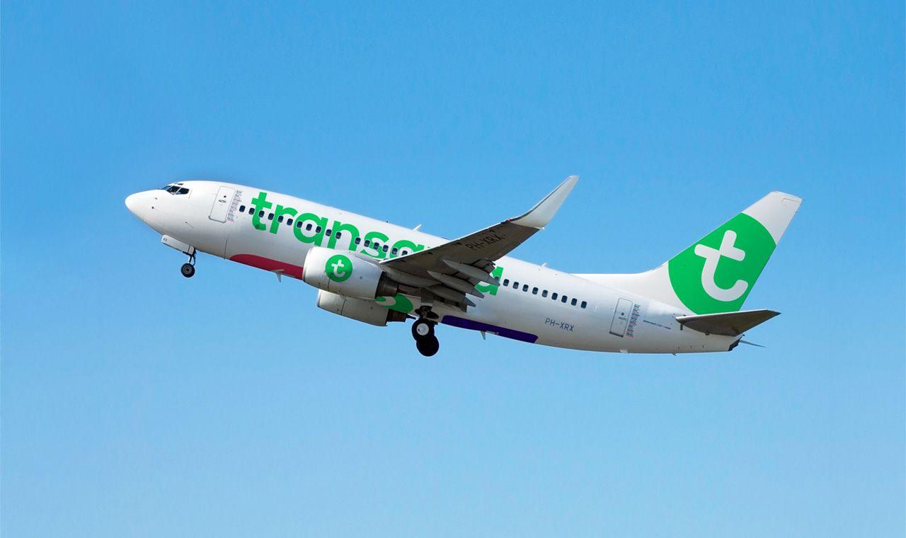 Green Airplane Logo - Brand New: New Logo, Identity, and Livery for Transavia