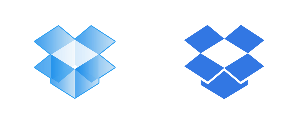 White a Blue Box Logo - Brand New: New Logo for Dropbox