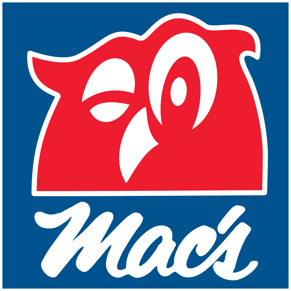 Red and Blue Store Logo - Mac's Convenience Stores
