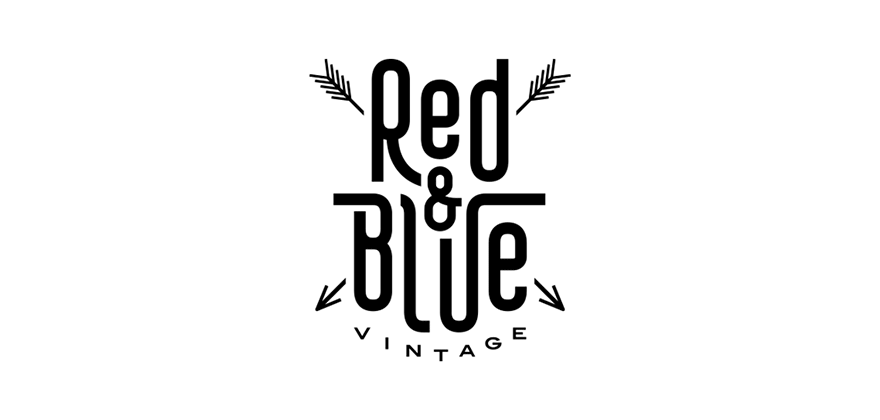 Red and Blue Store Logo - Red & Blue VINTAGE