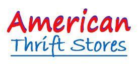 Red and Blue Store Logo - HOME - American Thrift Store